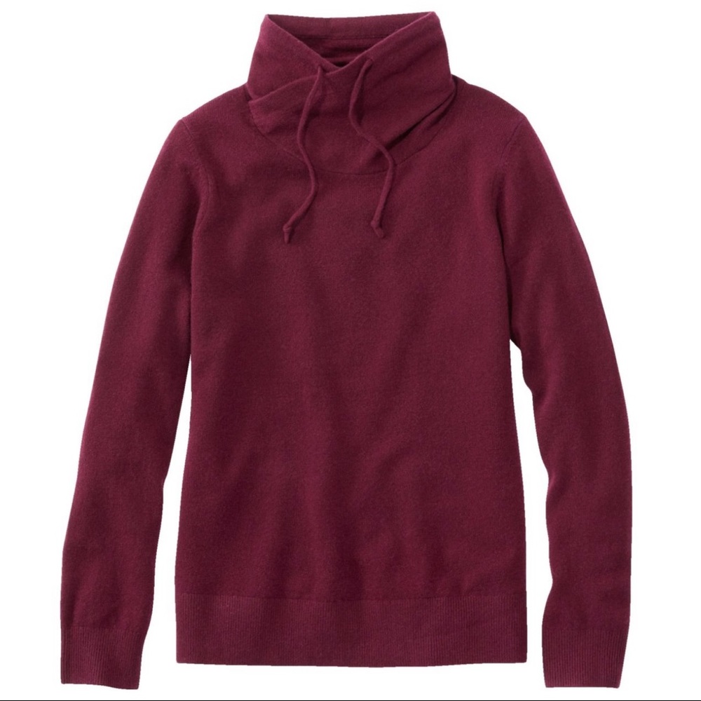 L.L. Bean Women's Classic 100% Cashmere Sweater, Funnelneck